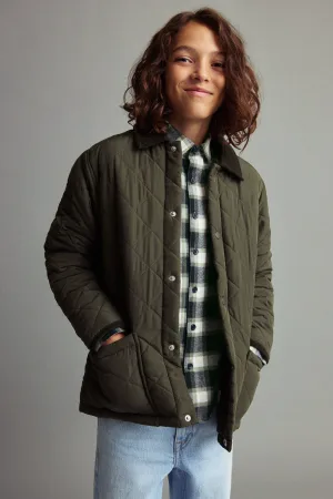 Mango Kids tussenjas groen