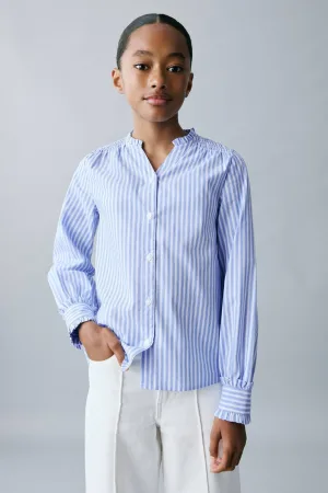 Mango Kids blouse lichtblauw