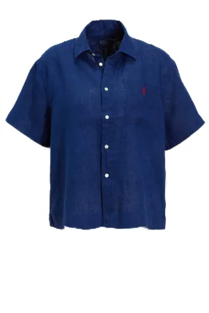 POLO Ralph Lauren linnen blouse blauw