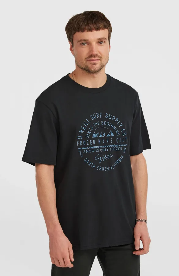 O’Neill T-shirt Muir zwart
