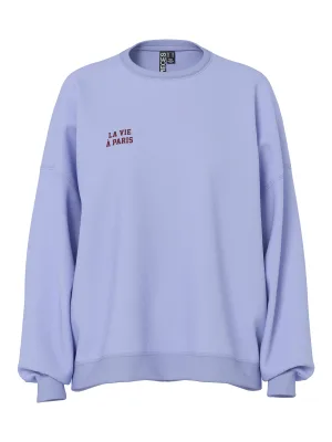 PIECES sweater blauw