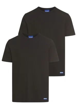 HUGO Blue T-shirt BLUE Naolo met merklabel aan de zoom (set, 2-delig)