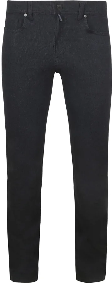 Pierre Cardin Broek Lyon Tapered Print Navy