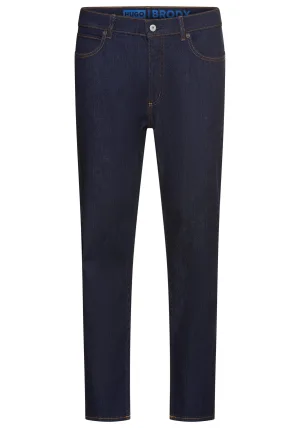 HUGO Blue Tapered jeans Brody met stone-washed-finish