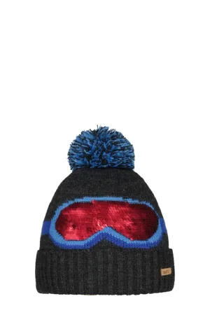 Barts muts antraciet met printopdruk