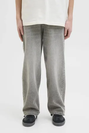 JACK & JONES JUNIOR high waist baggy fit jeans grey denim