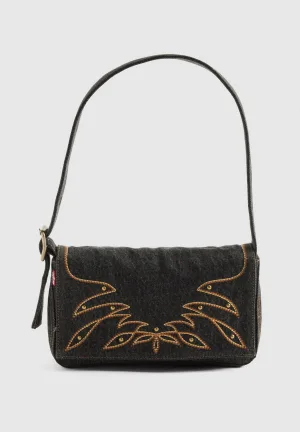 Levi’s denim schoudertas Brennan antraciet