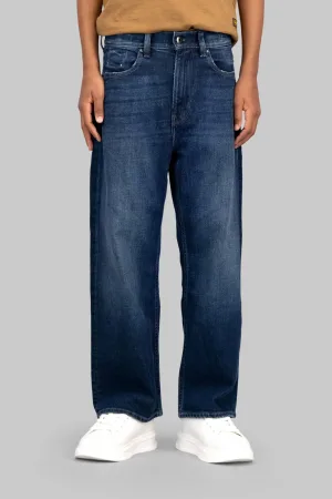 G-STAR high waist loose fit jeans dark blue denim