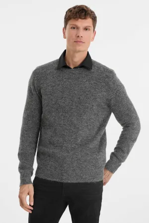 anytime gebreide trui donkergrijs