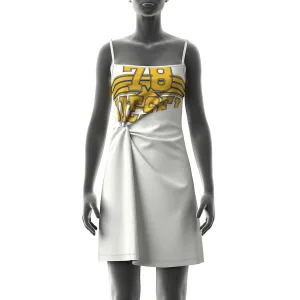 Diesel Dames/Dames Knot Front Jurk (Wit)