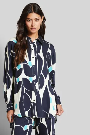 Bugatti Damen Overhemdblouse van vloeiend materiaal