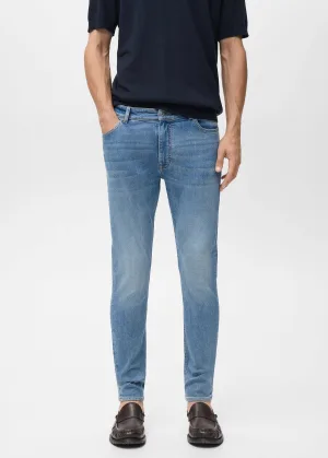 Mango Man skinny jeans changeant blauw