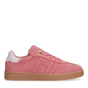 Tommy Hilfiger suède sneakers roze