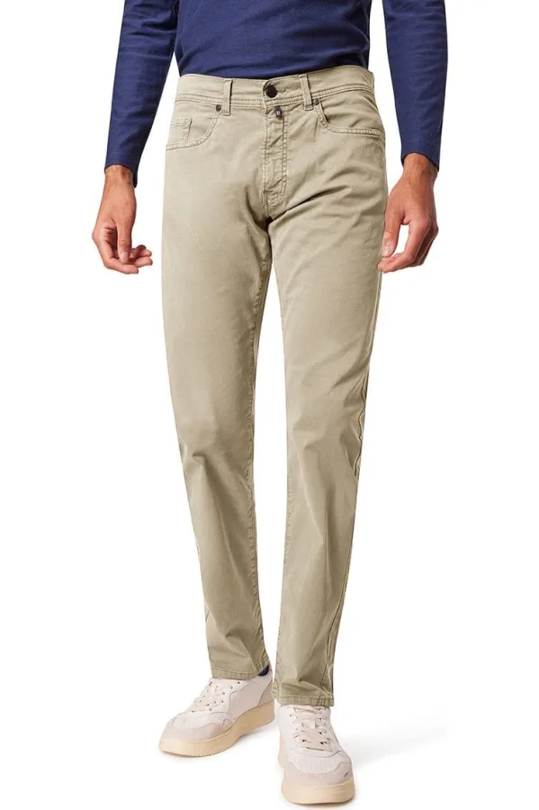 Pierre Cardin Broek beige, Effen