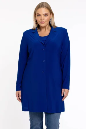 YOEK rechtvallende blazer cobalt
