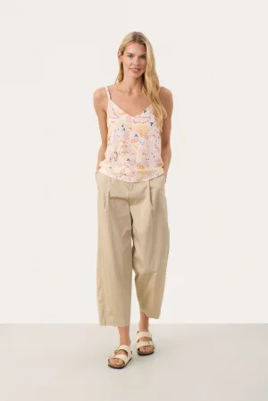 Mouwloos shirt A-shape Multi Paisley Print