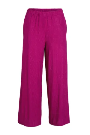 ONLY CARMAKOMA wide leg regular waist casual broek fuchsia
