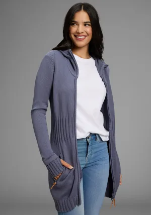 KangaROOS Capuchonvest in flatterende lange vorm