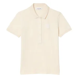 Lacoste Dames/Dames Gewassen Petit Piqué Slim Poloshirt (Wit)