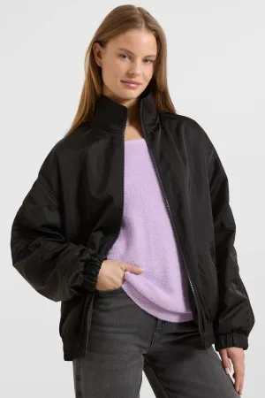 anytime oversized bomberjacket zwart