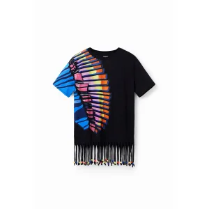 Oversized tropisch kralen t-shirt voor dames Desigual
