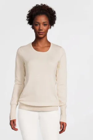 anytime fijngebreide trui crème