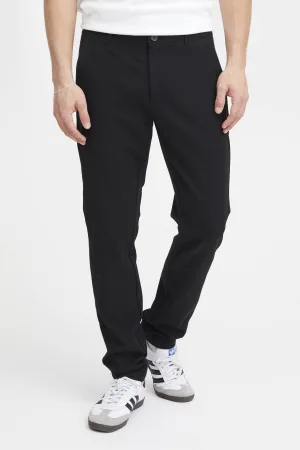 Solid slim fit chino TOFrederic zwart