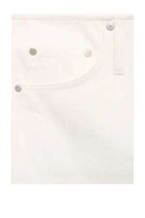 Mango low waist straight leg jeans wit