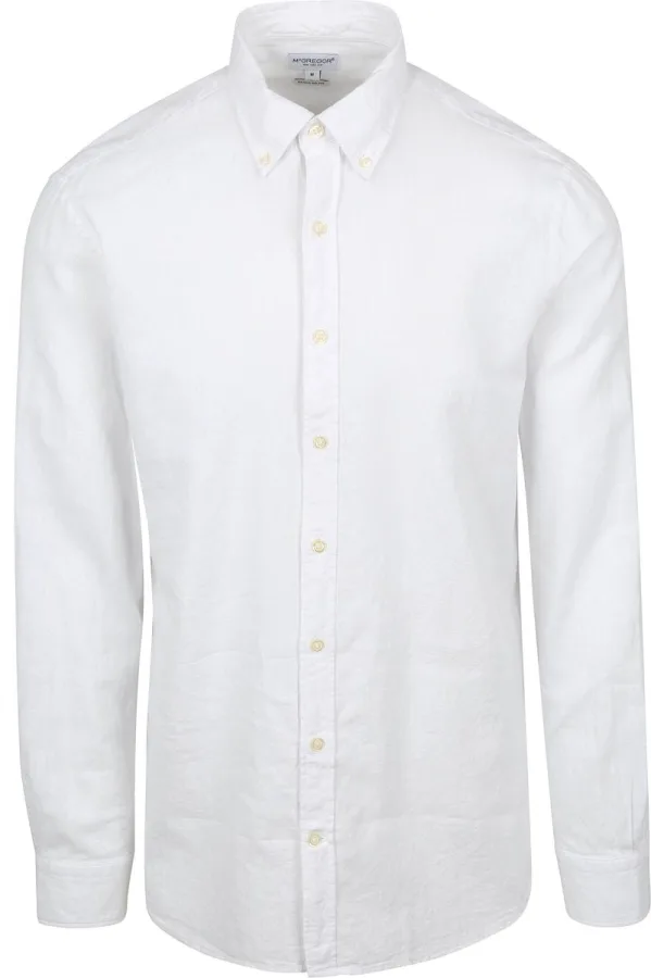 McGregor Overhemd Linnen Blend Wit