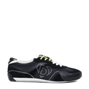 Desigual suède sneakers zwart