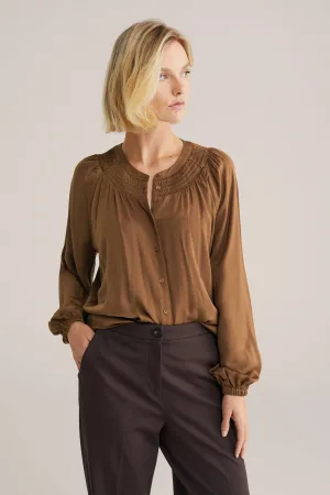 WE Fashion blouse bruin