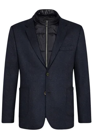 Bugatti Herren Jas met reverskraag en uitneembaar gilet