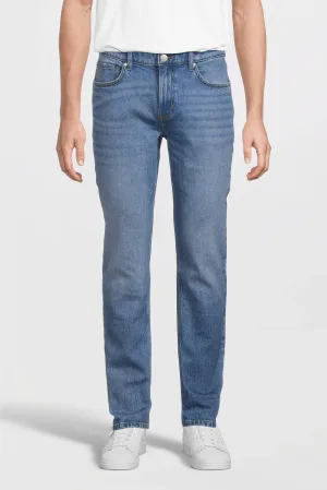 anytime slim fit jeans gewassen blauw