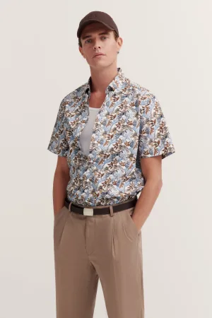 Bugatti Herren Shirt met button-down kraag