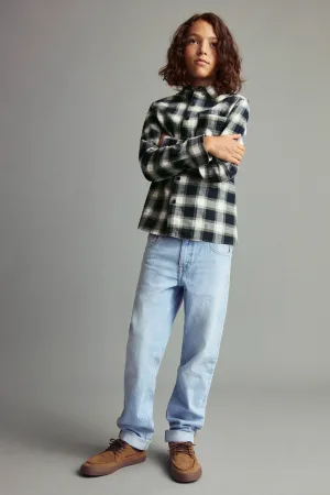 Mango Kids overhemd donkerblauw