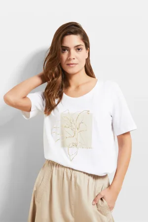 Bugatti Damen T-shirt met bloemenprint