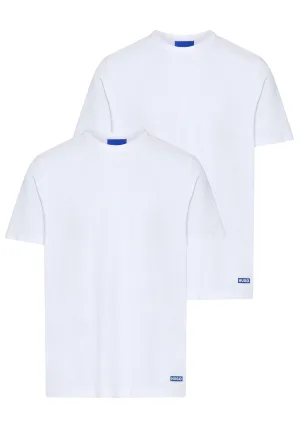 HUGO Blue T-shirt BLUE Naolo met merklabel aan de zoom (set, 2-delig)