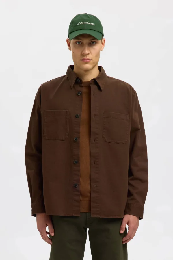 SELECTED HOMME overshirt bruin