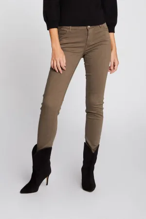 Morgan low waist skinny broek kaki