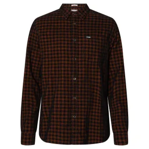 Wrangler – 1 pocket shirt NUTMEG BROWN