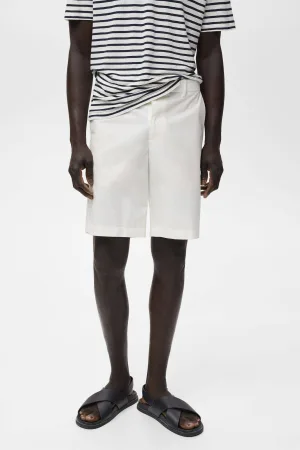 Mango Man slim chino short ecru