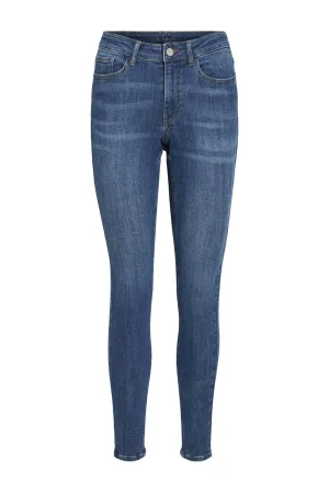 VILA skinny jeans medium blue denim