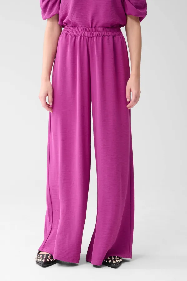 Shoeby regular high waist broek paars