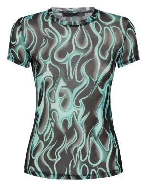 Tulle T-Shirt Sexy Pure Ss Flame