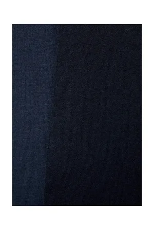 Mango wollen tussenjas gebreid marine