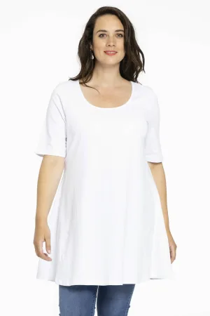 YOEK tuniek wit ORGANIC COTTON