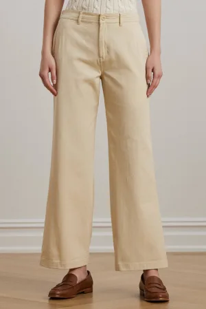 Lauren Ralph Lauren high waist bootcut jeans zand