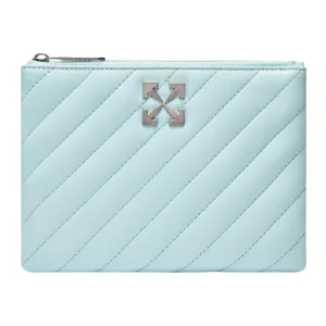 Gebroken witte Jackhammer platte leren blauwe tas