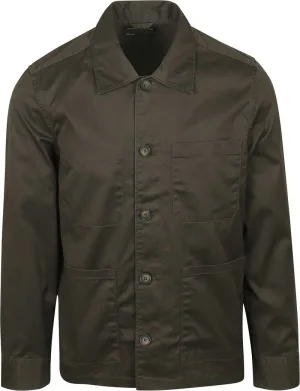 Marc O’Polo Overshirt Twill Bruin
