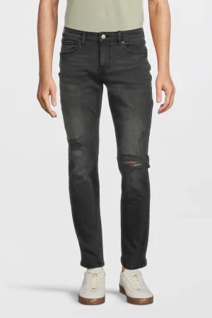 anytime slim fit jeans donkergrijs